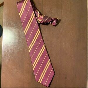 Harry Potter Warner Bros. Maroon and Gold Striped Tie